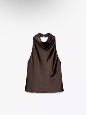 NEVER WORN NWT Zara Top in Chocolate Brown